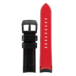 Black Leather with Red Stitches Series Model 5127,  22mm