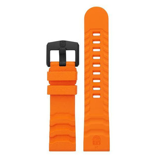 Orange EPDM Rubber Strap - 24mm