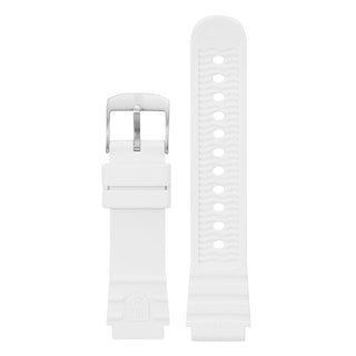 White Silicone Strap - 19 mm