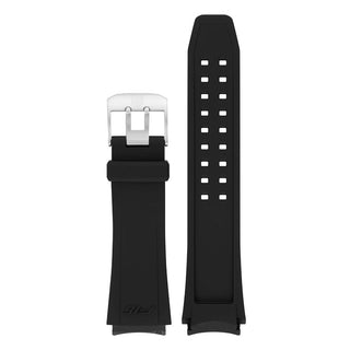 Black Rubber Strap - 22 mm