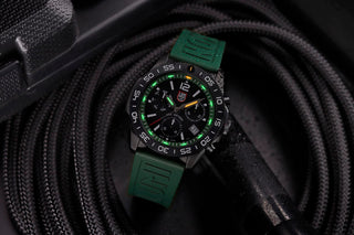 Pacific Diver Chronograph, 44mm, Dive Watch, Forest Green