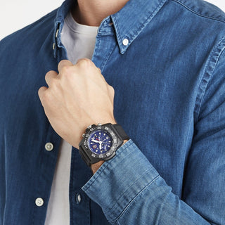 Navy SEAL Chronograph, 45mm, Military Dive Watch, Blue