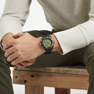Navy SEAL Chronograph, 45mm, Military Dive Watch, Green